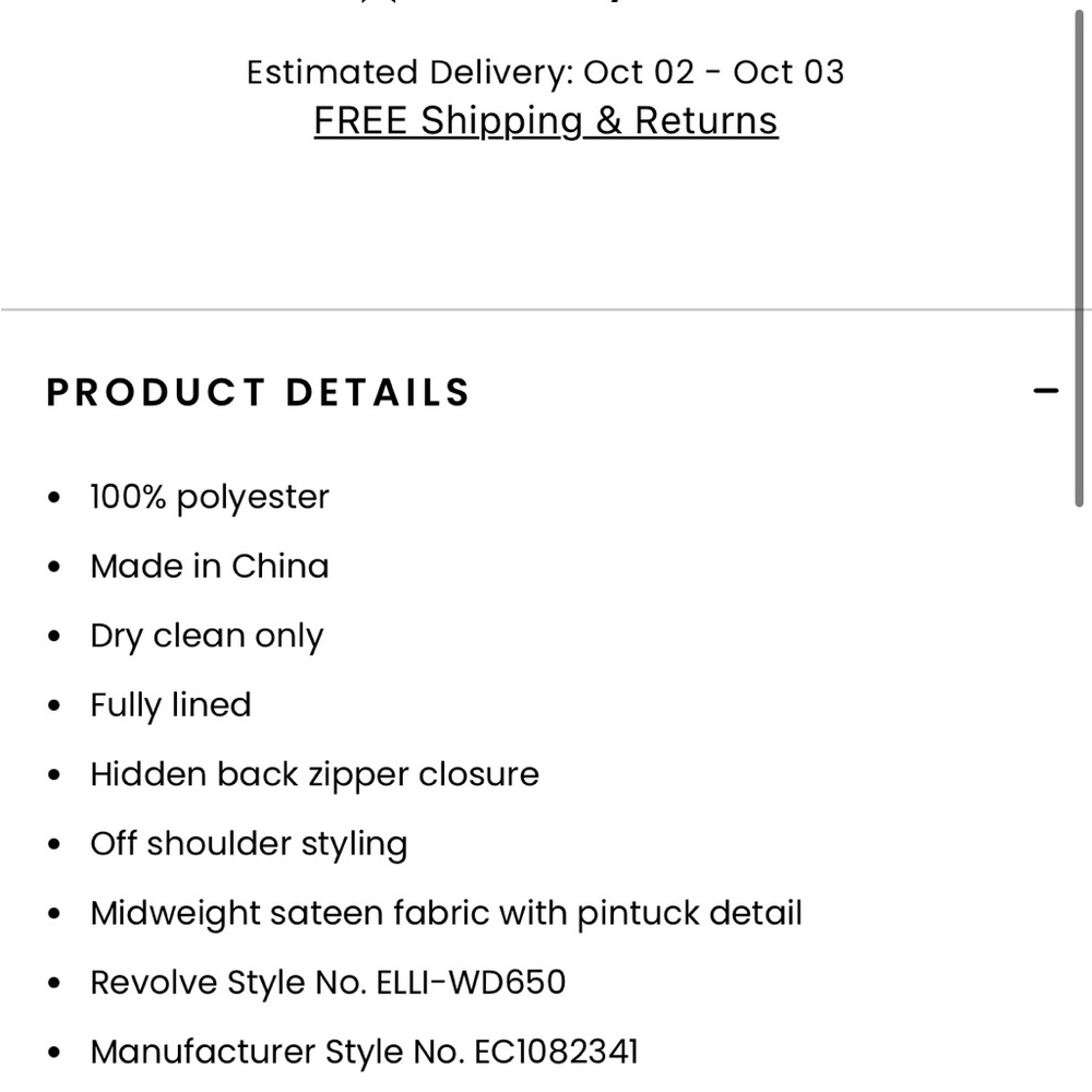 VIDA ELLIATT DRESS Revolve - Picture 4 of 4